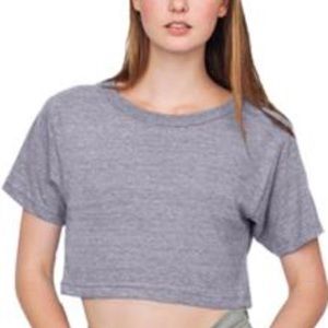American apparel triblend crop Shirt Heather gray